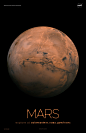 Mars Poster - Version A  | NASA Solar System Exploration : Version A of the Mars installment of our solar system poster series.