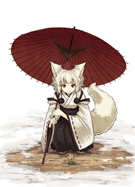 小狐狸，红伞