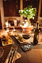 晚餐,住宅内部,烛光,事件,葡萄酒正版图片素材