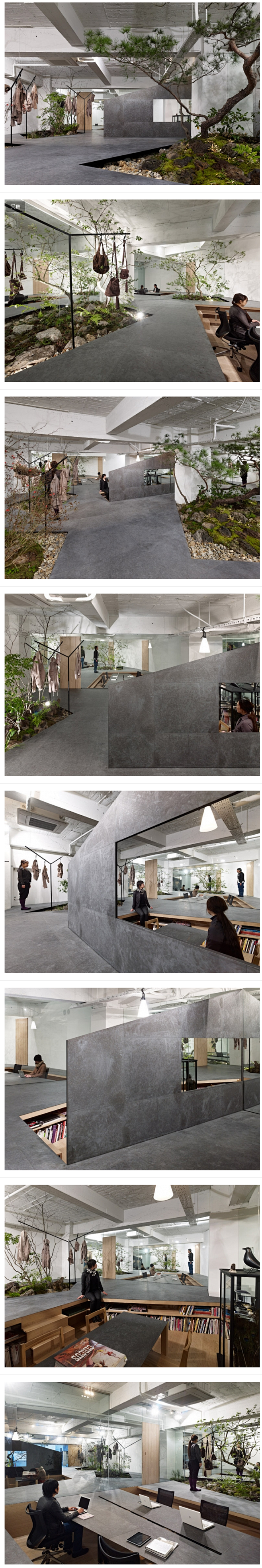 日本神户Sisii皮具公司花园式展厅设计...