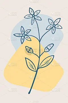 世纪、抽象、海报、简约