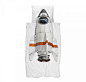 荷兰snurk儿童床上用品四件套宇宙飞船火箭男孩被套60全棉贡缎-淘宝网