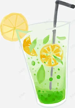 卡通手绘彩色果汁插画装饰矢量图 免费下载 页面网页 平面电商 创意素材