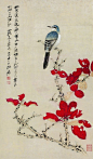 北京九歌2013春拍精品
张大千 红叶小鸟