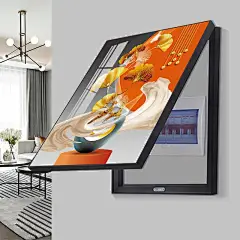 电表箱装饰画竖版免打孔现代简约配电箱几何麋鹿电闸电源遮挡挂画-tmall.com天猫