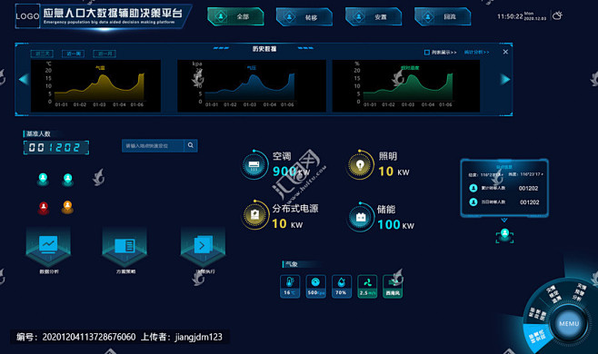可视化打大屏按钮设计