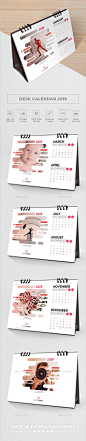 创意文具台历2019年日历Creative Desk Calendar 2019 - Calendars Stationery6页,装饰艺术,商业,日历,日历2019年,圆,清洁,公司,有创造力,装饰,设计师,办公桌,梯度,景观,标志,现代,周一,月,新年,办公室,照片,照片,照片,打印好了,红色的,圆的,周日,表,模板,独一无二的 6 pages, art deco, business, calendar, calendar 2019, circle, clean, company, creative,