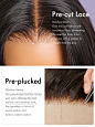 Amazon.com : LUVME HAIR 10 Inch Yaki Straight Bob Wig with Bangs Human Hair Glueless HD Lace Bob Wig with Brown Highlights, Ready to Go Short Wigs For Women 180 Density (Breathable Cap) : Beauty & Personal Care