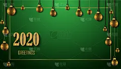请柬,2020,贺卡,新年前夕,季节,背景,周年纪念,春节,一月