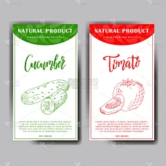 蔬菜,黄瓜,西红柿,绿色,清新,农业,自然,图像,矢量,彩色图片