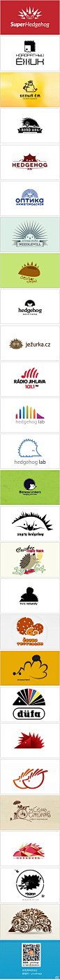 优秀网页设计：【早安Logo！一组刺猬元素的Logo设计】 @啧潴要穷游四方哈哈 更多创意Logo请戳→http://t.cn/zQUJvYS