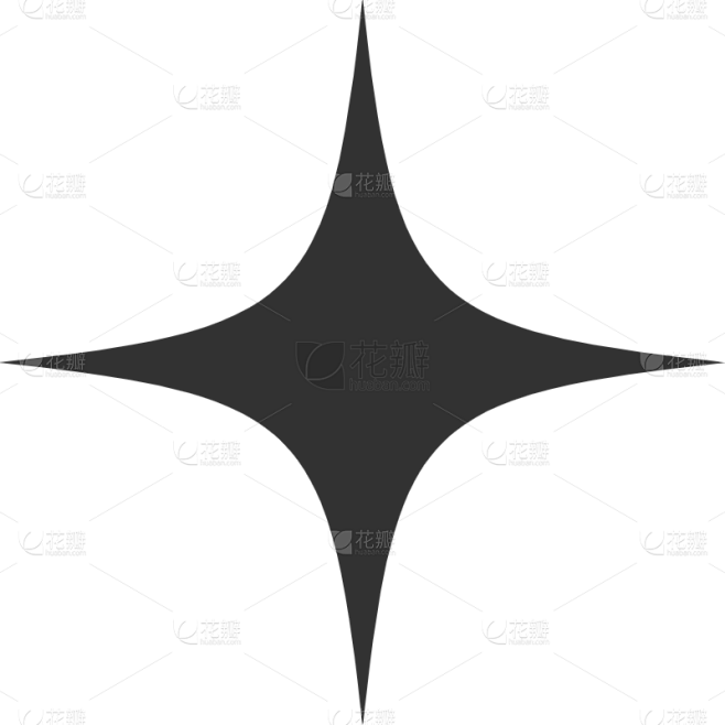 SVG-基础形状-星形素材-花瓣网