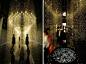 日本建筑师Tsuyoshi Tane 联合钟表商共同打造的艺术装置“LIGHT is TIME”。由65000件手表零件悬挂组合而成，看起来就像闪闪发光的金色雨滴，极其震撼眼球。