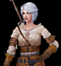 Ciri_The Witcher 3 -3D lowpoly handpainted-, Joker Y