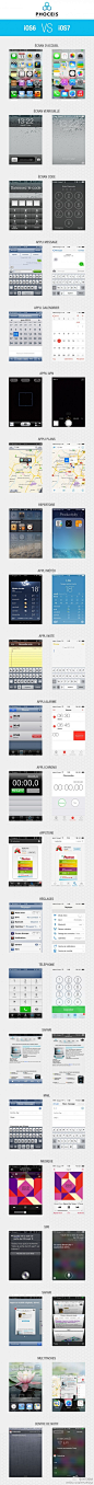 iOS 6 vs iOS 7 