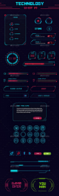 Hi-Tech UI Kit V1 - User Interfaces Game Assets