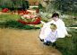 美国玛丽·史帝文森·卡萨特（Mary Stevenson Cassatt）油画作品二(12)