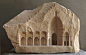 Miniature Medieval Interiors Carved into Raw Marble Blocks by Mathew Simmonds sculpture marble architecture 