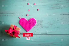 贺卡,情人节,华丽的,留白,水平画幅,形状,消息,蝴蝶结,晚樱科,情人节卡