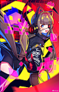 非人学园超话 #非人学园# #非人学园同人# ✚ 电玩世界の闪电魔法使 ✖ ​​​​