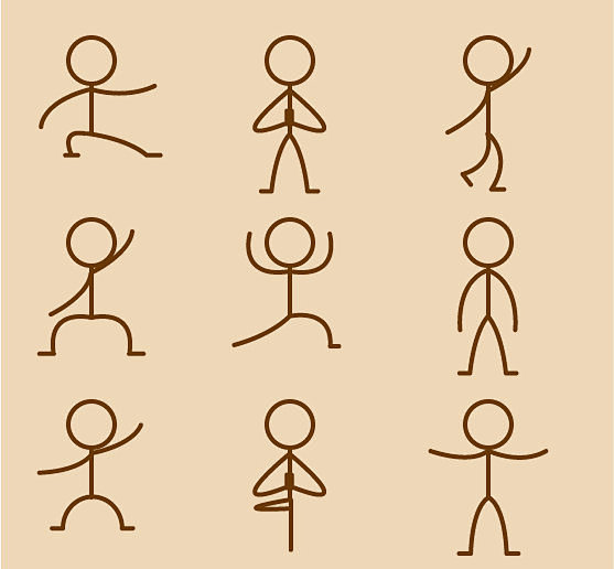 火柴人简笔画动作表情包