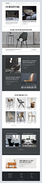 ecommerce website Figma furniture Furniture Website landing page online store UI ux Website Design
