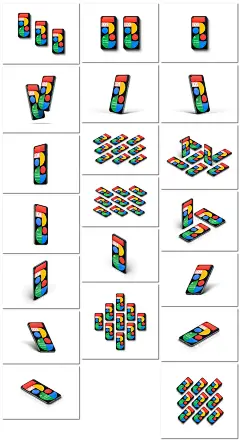 20款Google Pixel 5谷歌手机5展示样机海报设计PSD模板素材-设计996