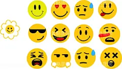 笑脸CDR矢量图  - 源文件下载【酷图网】笑脸,表情包,图片,励志,笑脸励志图片,笑脸大全