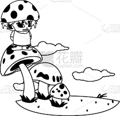 性格,小精灵,菜园,魔术,儿童,男人,男孩,地形,可爱的,小的