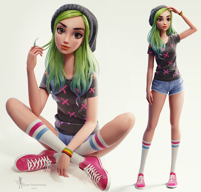 3d girl