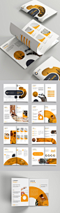 橙色创意圆形公司简介宣传册设计模板设计师橙色创意圆形公司简介宣传册设计模板