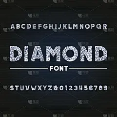 钻石字母字体