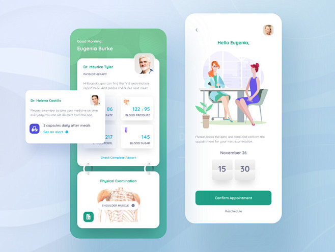 健康生活！12组医疗应用APP界面设计灵...