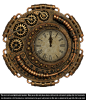 Steampunk Clock Render by frozenstocks