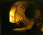 #线之情文化# 伦勃朗是欧洲17世纪最伟大的画家之一，也是荷兰历史上最伟大的画家 ​​​​