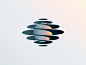 Spiral Planet icon gradient logo planet spiral