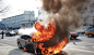北京一辆宝马轿车发生自燃 被烧只剩车架-汽车频道图片库-大视野-搜狐