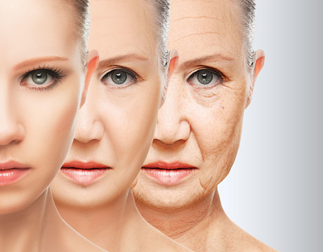 皮肤衰老过程图片