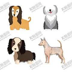 小狗免扣卡通图 【酷图网】小狗,免扣图,狗狗,动画狗,动漫狗,卡通人物,卡通狗