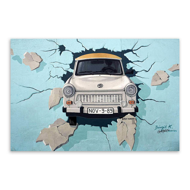轻艺术 创意插画 汽车 涂鸦 壁画 海报...