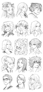 151022 - Headshot Commissions Sketch Dump 8 by Runshin on DeviantArt