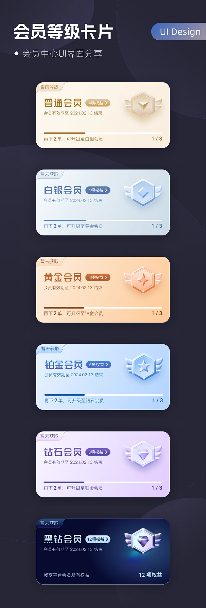 会员等级卡片图片_分销参考图片素材-花瓣网