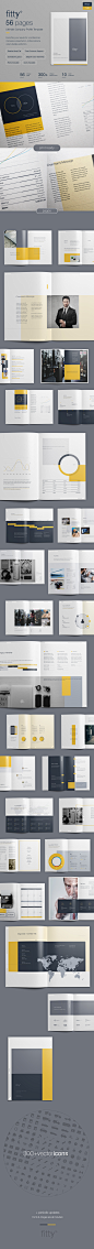 Ultimate Company Profile Template Design : Premium company profile illustrator template that is ready for print with 10 different color variations and plenty of other amazing features.