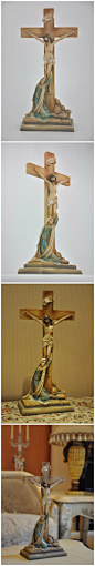 Bealife欧式家居饰品 基督教礼品 树脂摆件 十字架耶稣受难-tmall.com天猫