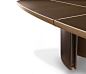 Gordon by Giorgetti : A series of rectangular or square tables with the structure and the dividers of the top in solid maple (fin.98). The top is in poplar plywood with inserts available in:
- indian rosewood; Rain Forest…