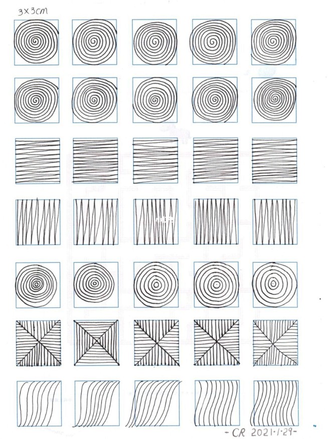 控笔训练第4天【零基础学插画 线稿】 :...