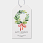 Christmas Wreath Holiday Gift Tags