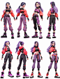 MJ-AI 角色美女插画三视图关键词分享-2