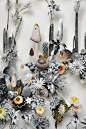 Flower Constructions壁画花-荷兰乌得勒支Anne ten Donkelaar插画师作品---酷图编号1013180@北坤人素材