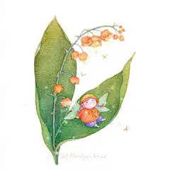 【花瓣上的露珠，是洒落的星辰】花仙子系列
工具：美利蓝＋宝虹＋马克雷诺阿
手绘水彩插画#从美到美好#
（作者：@小猴甜心 ） ​​​ ​​​​